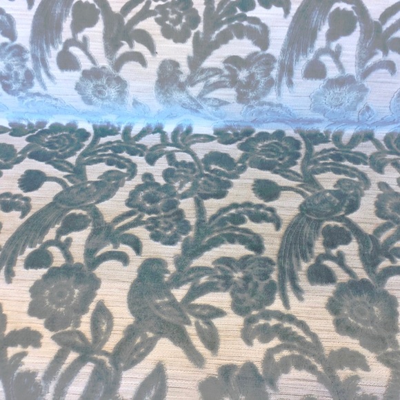 After the Storm Delft Luxury Cut Velvet Fabric - Picture 3 of 6